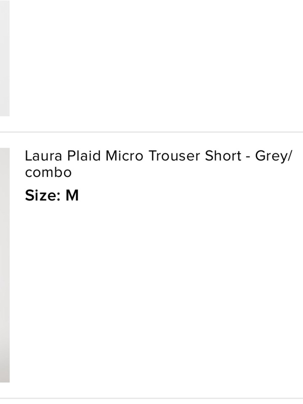Micro Trouser Shorts - Picture 3 of 3